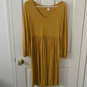 MUSTARD YELLOW DRESS
